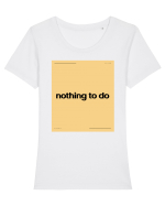 nothing to do5 Tricou mânecă scurtă guler larg fitted Damă Expresser