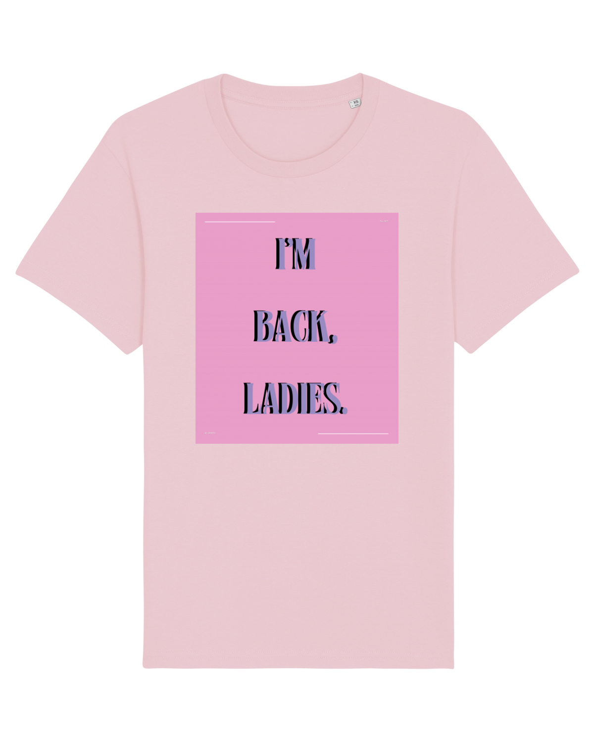 Tricou mânecă scurtă Unisex Rocker Cotton Pink