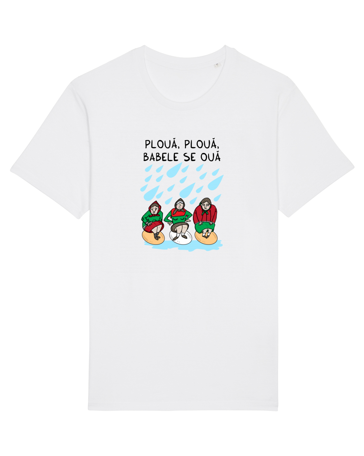 Tricou mânecă scurtă Unisex Rocker White