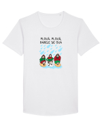 Plouă, plouă, babele se ouă Tricou mânecă scurtă guler larg Bărbat Skater