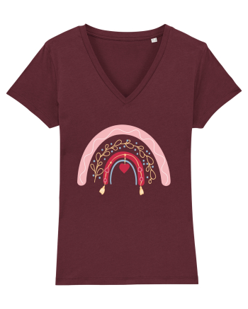 Valentine Rainbow  Burgundy