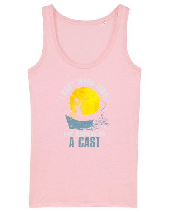 I can't work today Cotton Pink