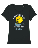 I can't work today Tricou mânecă scurtă guler larg fitted Damă Expresser