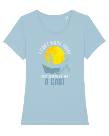 I can't work today Sky Blue