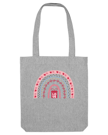 Valentine Rainbow Love Heather Grey