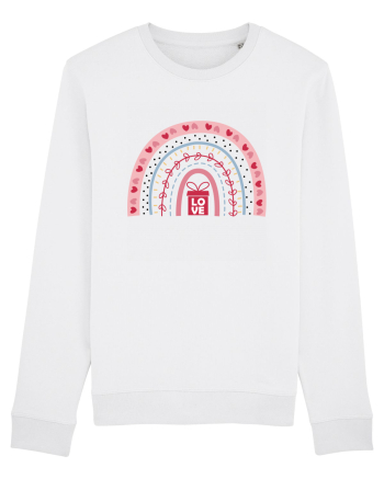 Valentine Rainbow Love White