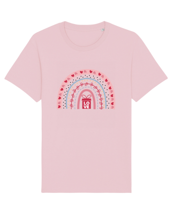 Valentine Rainbow Love Cotton Pink