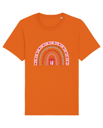 Valentine Rainbow Love Bright Orange