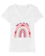 Will you be mine Tricou mânecă scurtă guler V Damă Evoker