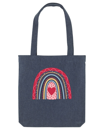 XOXO Valentine Rainbow Midnight Blue