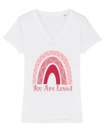 You Are Loved Tricou mânecă scurtă guler V Damă Evoker