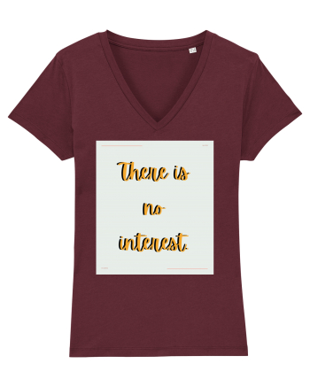 there is no interest6 Burgundy