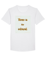 there is no interest6 Tricou mânecă scurtă guler larg Bărbat Skater