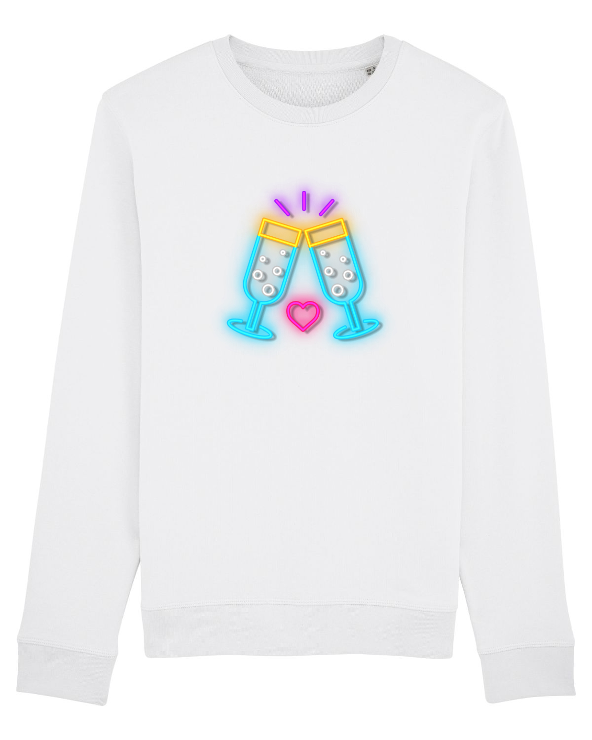 Bluză mânecă lungă Unisex Rise White