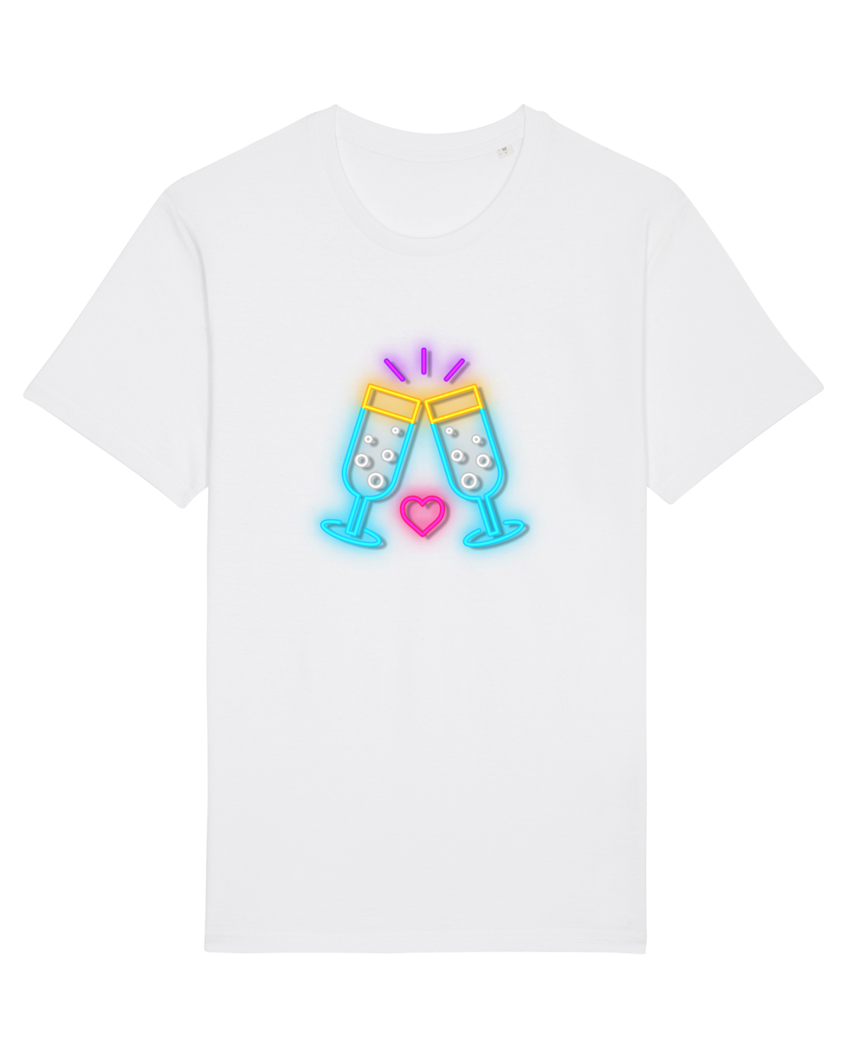 Tricou mânecă scurtă Unisex Rocker White