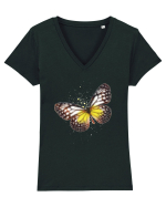 Fluture Tricou mânecă scurtă guler V Damă Evoker