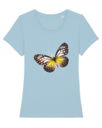 Fluture Tricou mânecă scurtă guler larg fitted Damă Expresser