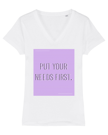 put your needs first7 White