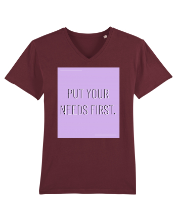 put your needs first7 Burgundy