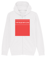 i am filled with love2 Hanorac cu fermoar Unisex Connector