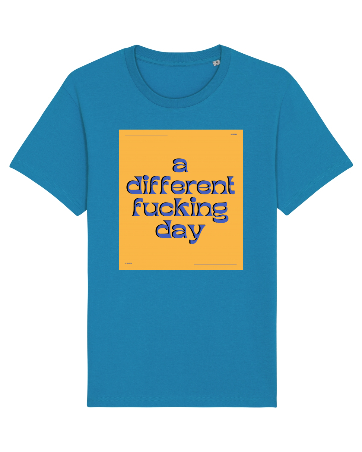Tricou mânecă scurtă Unisex Rocker Azur