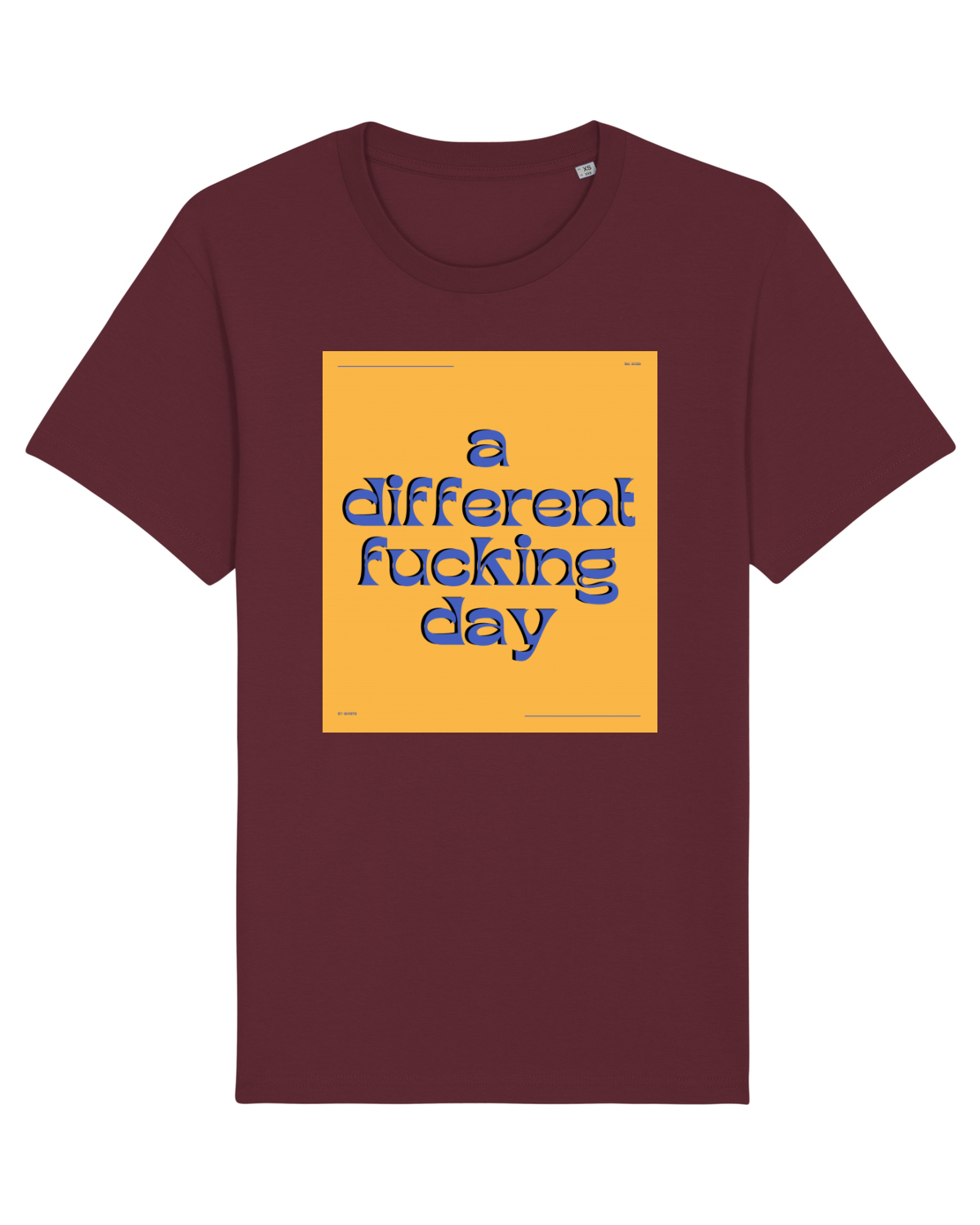 Tricou mânecă scurtă Unisex Rocker Burgundy