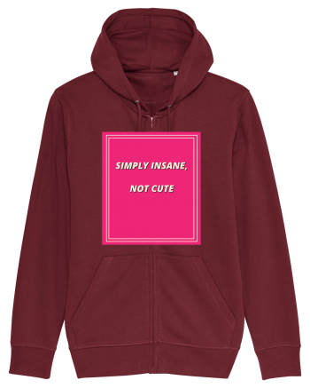 simply insane not cute7 Burgundy