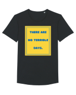 there are no terrible days8 Tricou mânecă scurtă guler larg Bărbat Skater