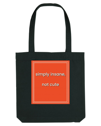 simply insane not cute8 Black