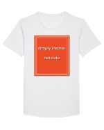 simply insane not cute8 Tricou mânecă scurtă guler larg Bărbat Skater