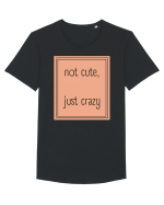 not cute just crazy7 Tricou mânecă scurtă guler larg Bărbat Skater