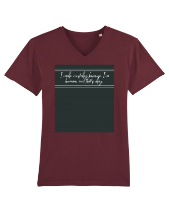 i make mistakes because i m human and that s okay4 Burgundy