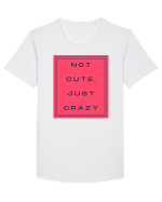 not cute just crazy8 Tricou mânecă scurtă guler larg Bărbat Skater