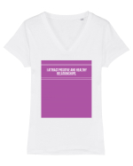 i attract positive and healthy relationships3 Tricou mânecă scurtă guler V Damă Evoker