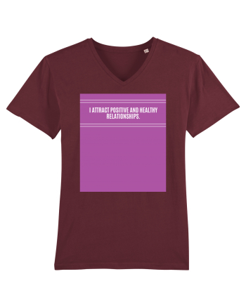 i attract positive and healthy relationships3 Burgundy
