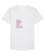 i m in energy saving mode not because i m lazy Tricou mânecă scurtă guler larg Bărbat Skater