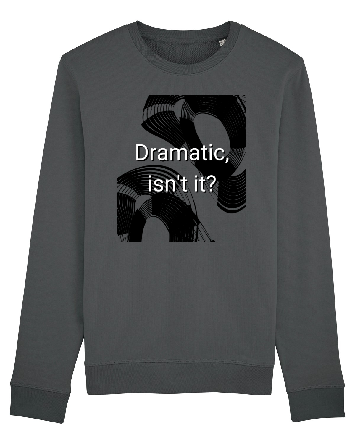 Bluză mânecă lungă Unisex Rise Anthracite