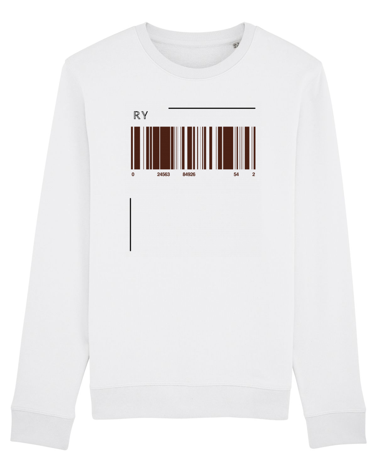 Bluză mânecă lungă Unisex Rise White