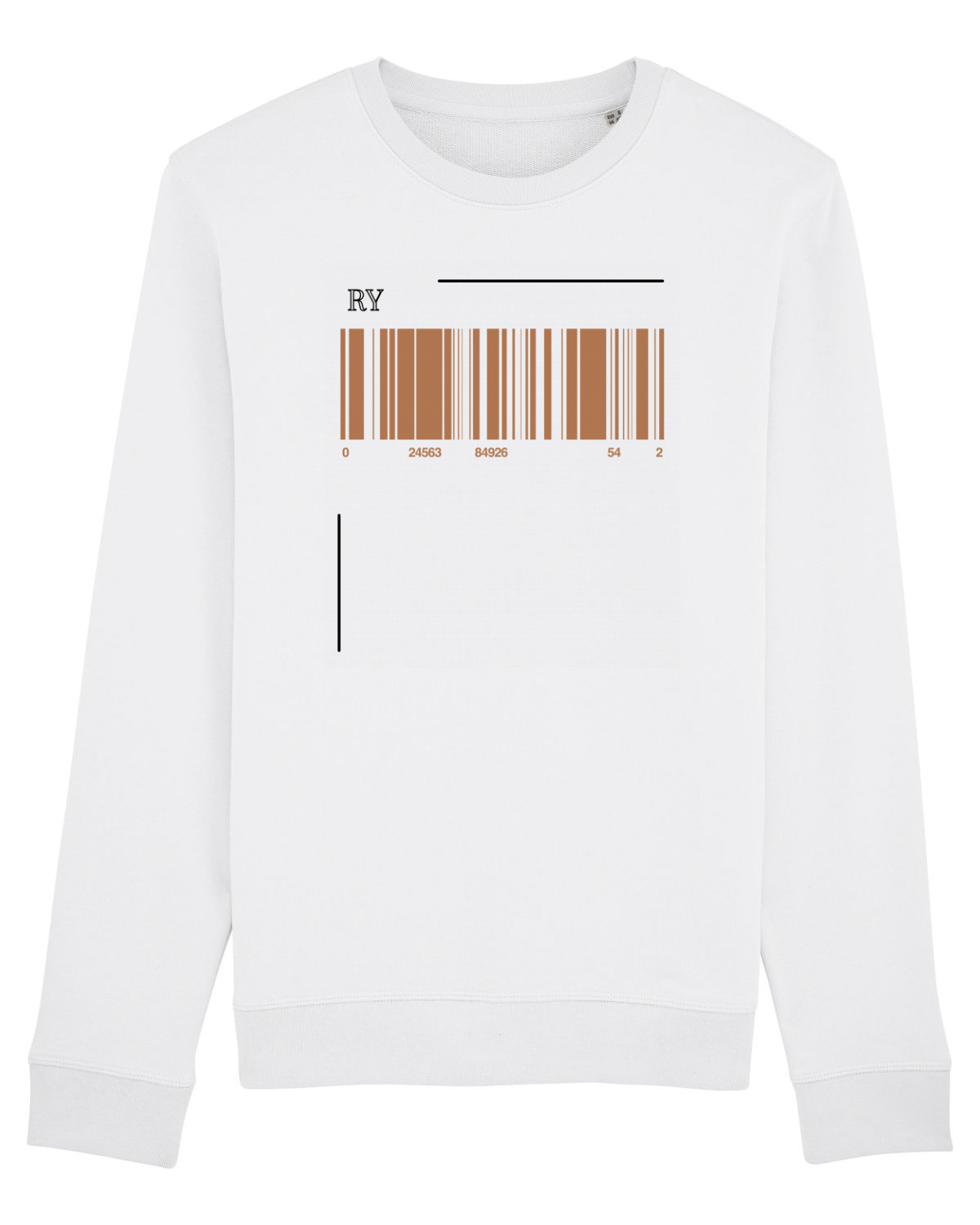 Bluză mânecă lungă Unisex Rise White