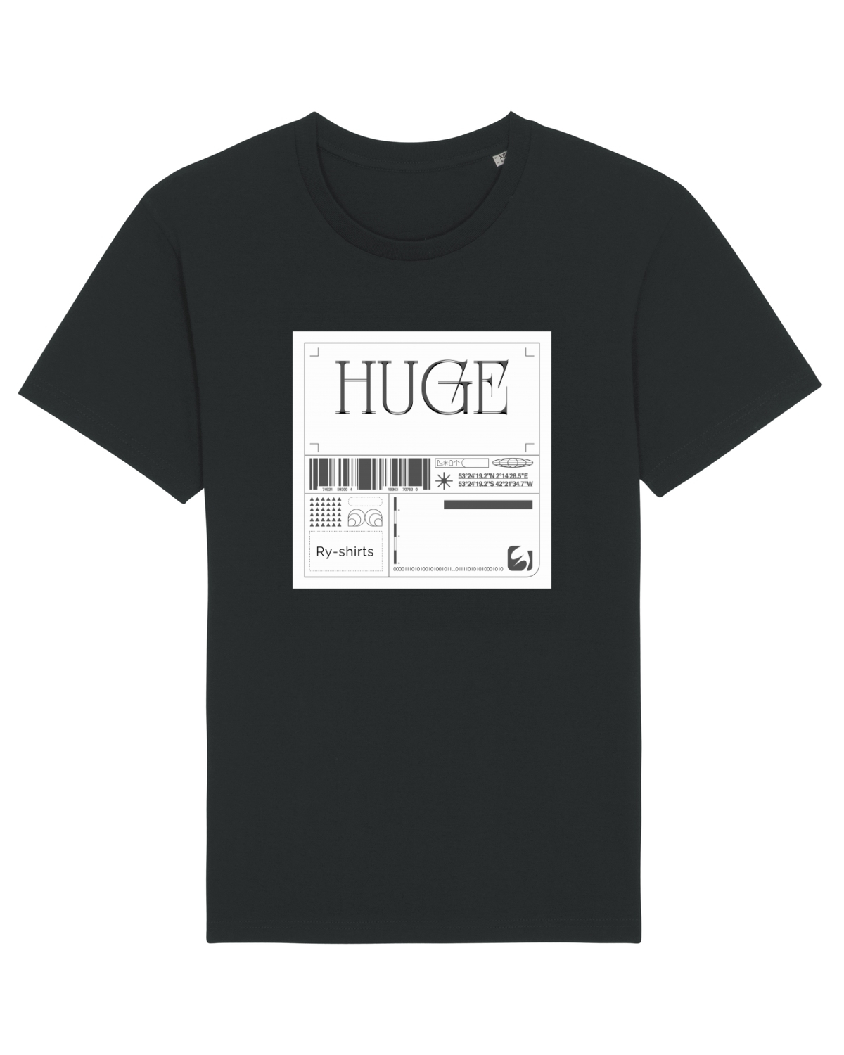 Tricou mânecă scurtă Unisex Rocker Black