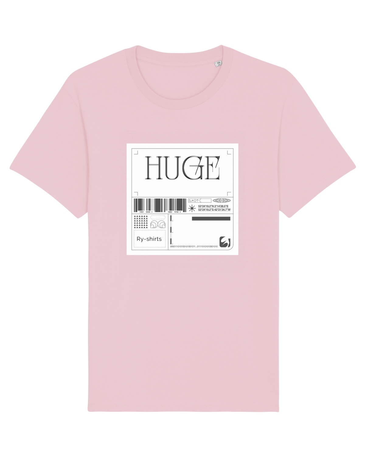 Tricou mânecă scurtă Unisex Rocker Cotton Pink