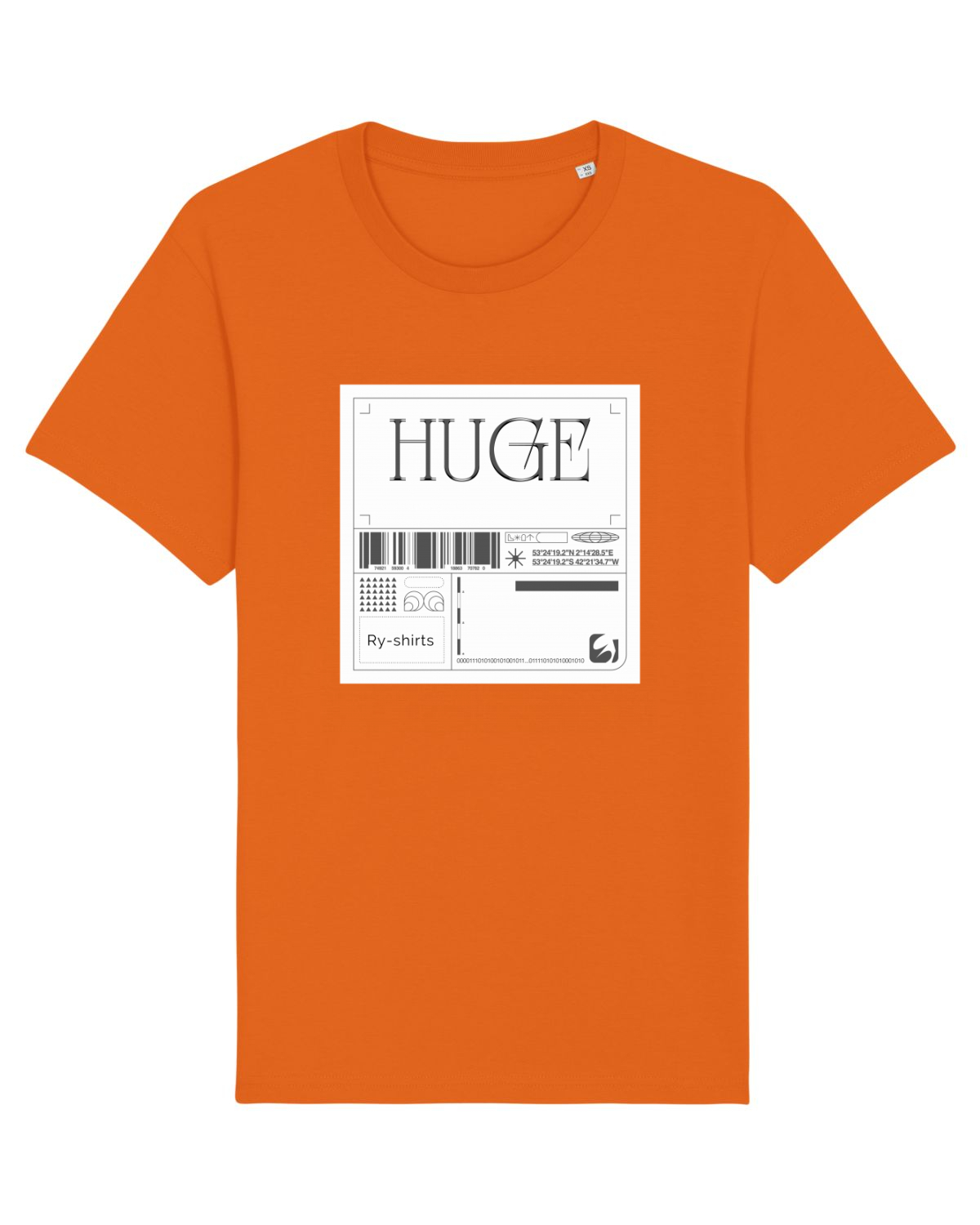 Tricou mânecă scurtă Unisex Rocker Bright Orange