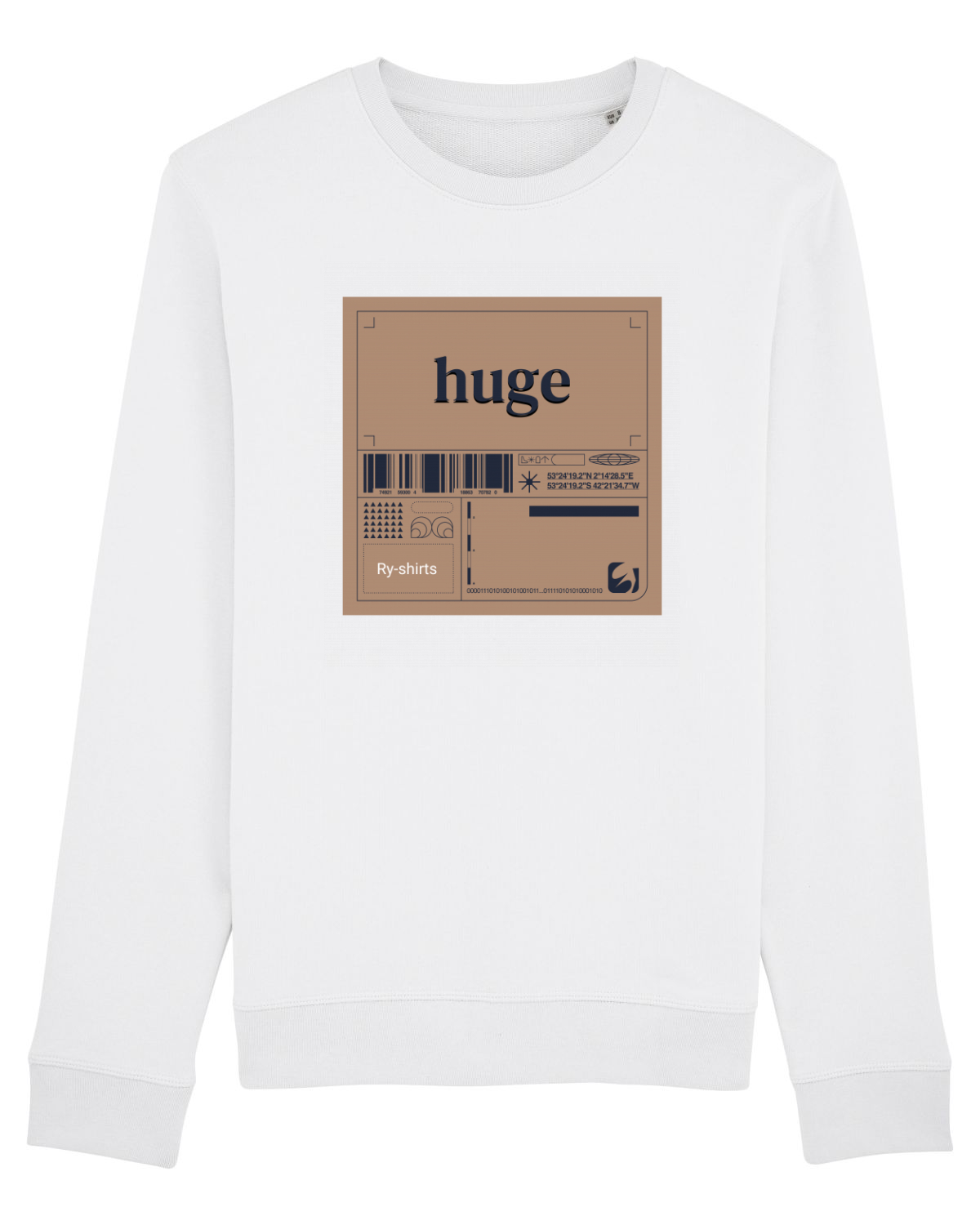 Bluză mânecă lungă Unisex Rise White
