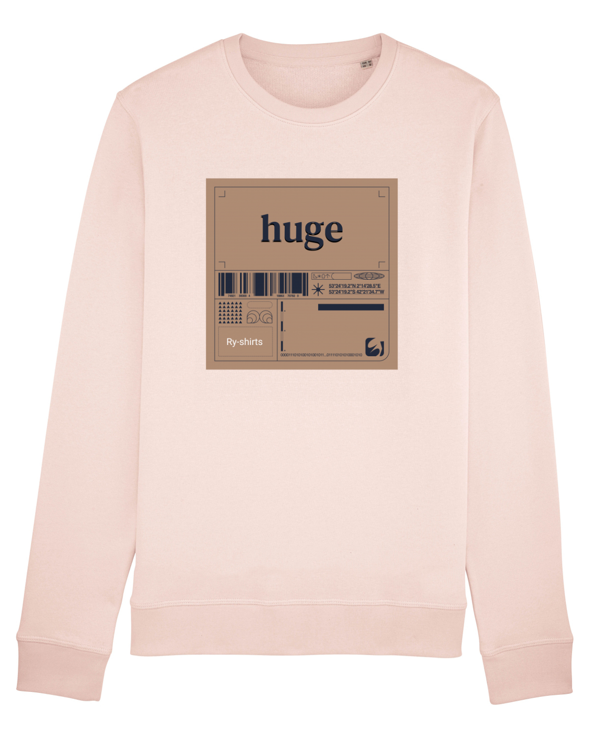 Bluză mânecă lungă Unisex Rise Candy Pink