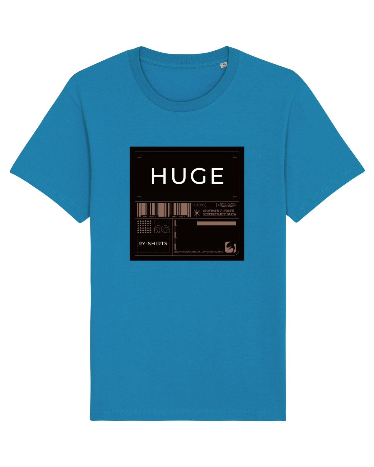 Tricou mânecă scurtă Unisex Rocker Azur