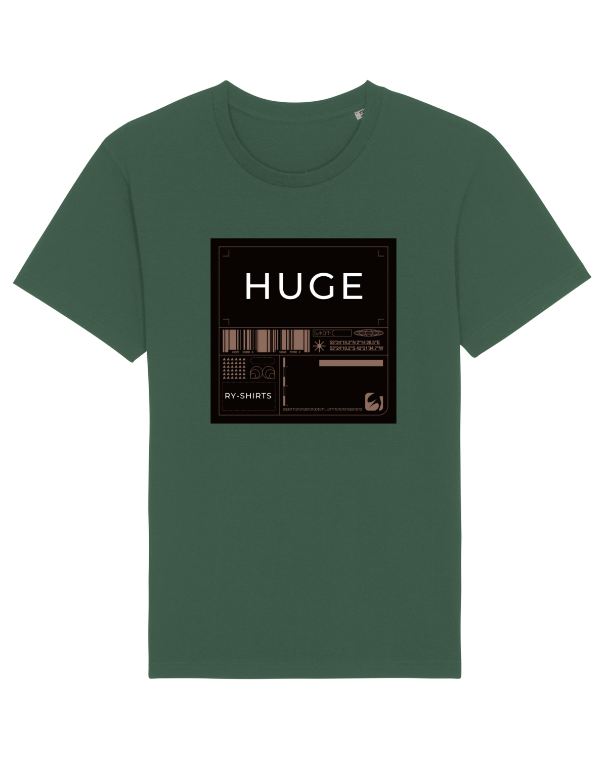 Tricou mânecă scurtă Unisex Rocker Bottle Green