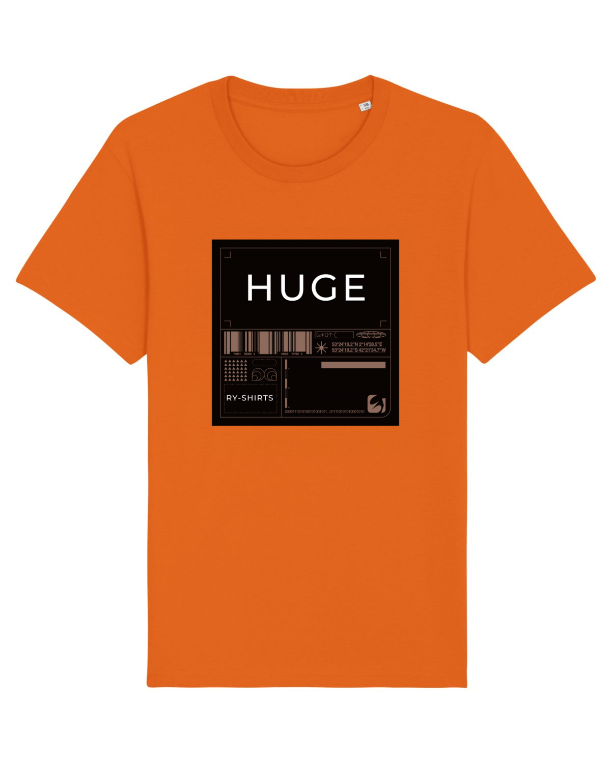 Tricou mânecă scurtă Unisex Rocker Bright Orange