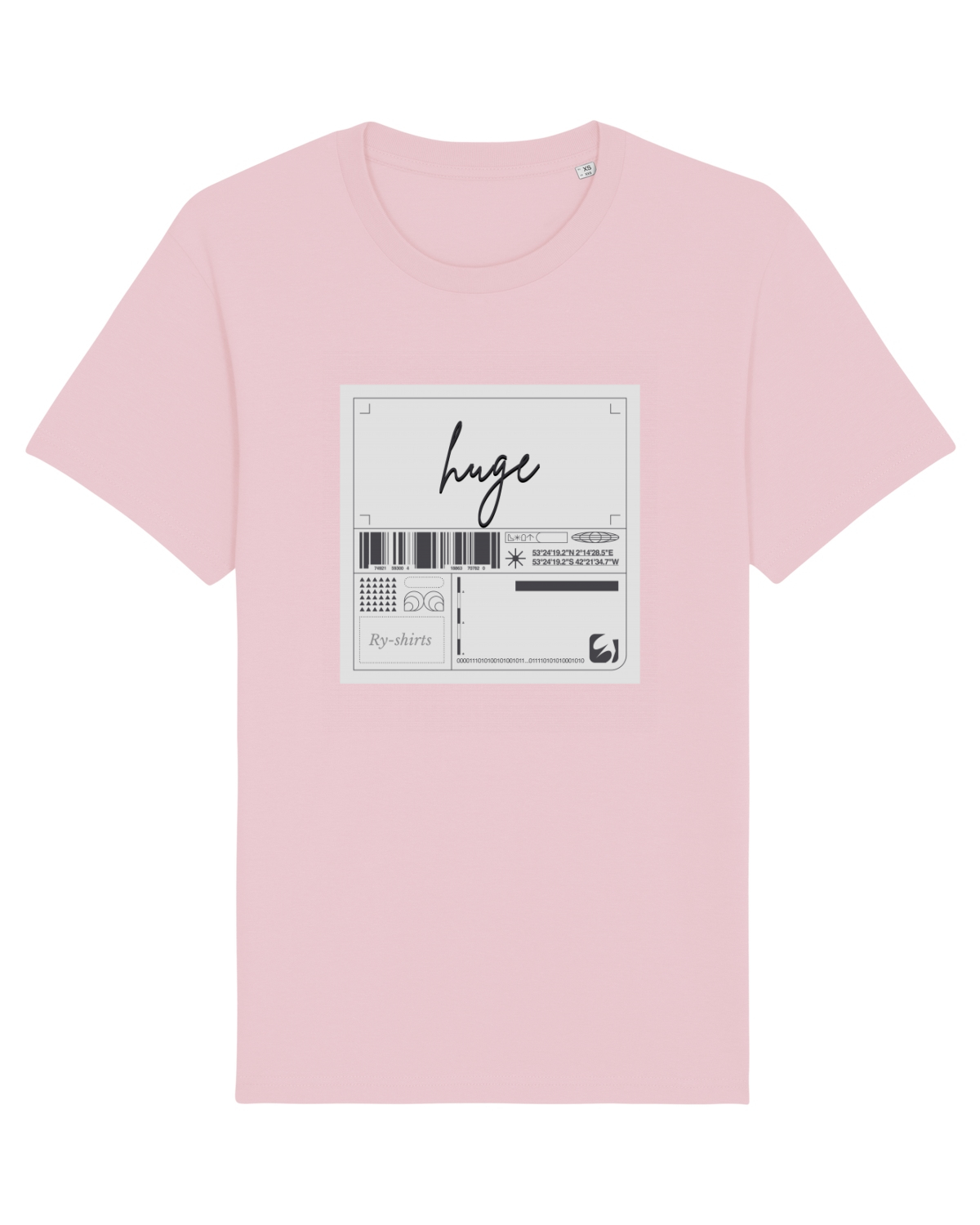 Tricou mânecă scurtă Unisex Rocker Cotton Pink