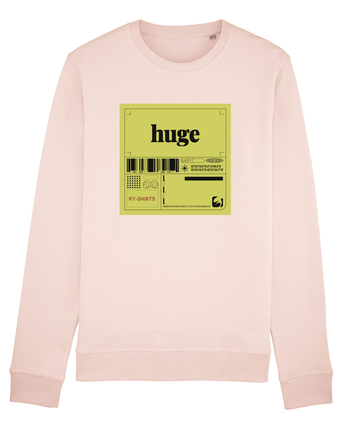 Bluză mânecă lungă Unisex Rise Candy Pink