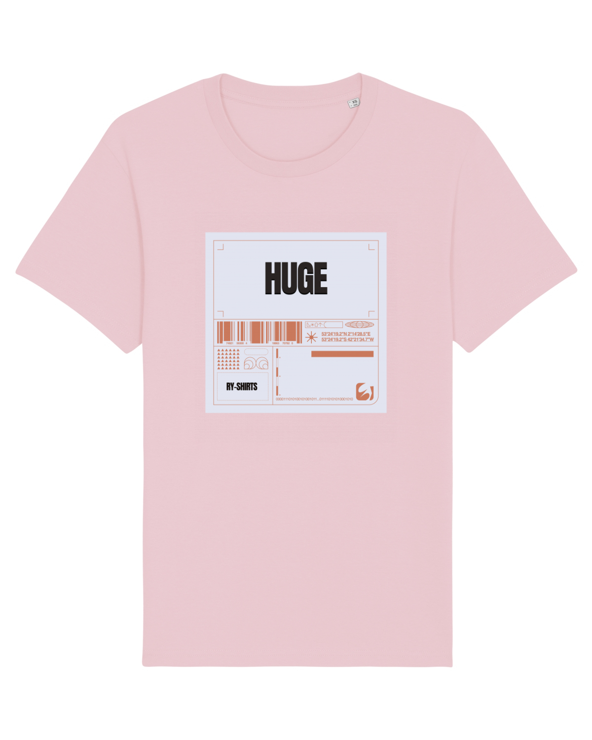 Tricou mânecă scurtă Unisex Rocker Cotton Pink